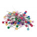 Булавка канцелярская Economix 33 мм цветной шарик 100 штук (E41104)