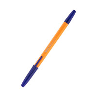 Ручка кульков. синя корп. жовтий 0,7мм Axent db2050-02  35030