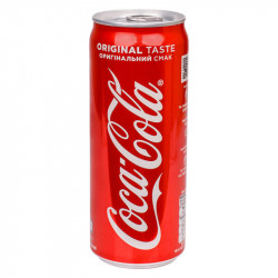 Напиток Coca-Cola безалкогольный сильногазированный ж/б 0, 33 л