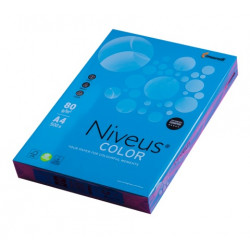 Бумага цветная офисная Mondi Niveus Color А4 80 г/м2 500 листов интенсив темно-синяя (A4.80.NVI.DB49.500)