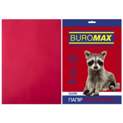 Бумага цветная офисная Buromax А4 80 г/м2 50 листов DARK бордовая (BM.2721450-13)