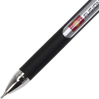 Ручка кульков. чорна  0,7мм Unimax TopТek Fusion довжина письма до 10000м  ux-10 000-01 42797