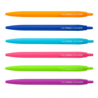 Ручка шариковая BuroMax Holly Touch автоматическая 0,7 мм синяя (BM.8271)