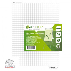 Бумага для флипчарта Fresh Up 64х90 см 30 листов 70 г/м2  клетка (100776)