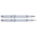 Набір ручок "REGAL" перо+ролер в подар.футл. L білий  R502407.L.FR