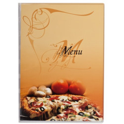 Папка - меню Pizza Panta Plast А4 три стороны РР прозрачный Арт. 0309-0046-99