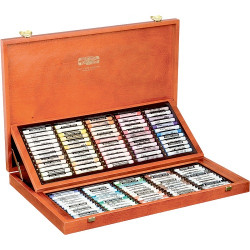 Пастель Koh-I-Noor TOISON D'OR 120 цветов подарочный набор в деревянной коробке (8539)