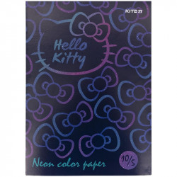 Бумага цветная Kite неон. А4 10 листов 5 цветов  HK (HK21 - 252)