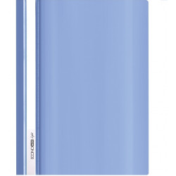 Скоросшиватель с прозрачным верхом Economix Light А4 б/перфор. пластик синий (E38503-02)