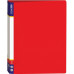 Папка 2кіл. А4 пласт. 4см+кишеня E30701-03/1 червона