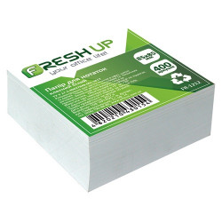 Блок бумаги для заметок проклеенный Fresh Up 8, 5х8, 5 см 400 листов белый (FR-121)