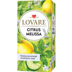 Чай Lovare Citrus Melissa зеленый чай 24х2 грамм