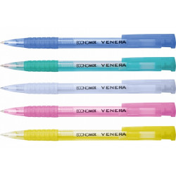 Ручка шариковая Economix Venera автоматическая 0, 5 мм синяя (E10105-25)