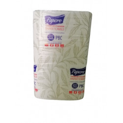 Полотенца бумажные Papero ZZ-сложения 2-х слойные белые /упак. 200 листов/