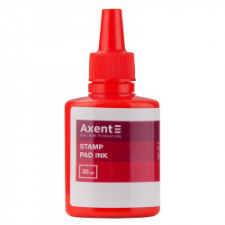 Краска штемпельная Axent 30 мл водная основа красная  (7301-06-a)