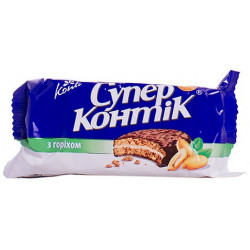 Печенье-сэндвич Konti Super Kontik с орехом 100 грамм