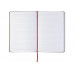 Деловая записная книжка Optima А5 MONDAY твердая обложка бумага резинка белый блок линия (O20812-39)