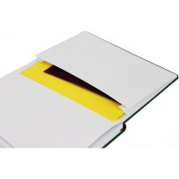 Деловая записная книжка Optima А5 MONDAY твердая обложка бумага резинка белый блок линия (O20812-39)