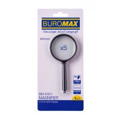 Лупа BuroMax D50 мм 5 кратное увеличение (BM.4301)