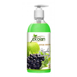 Крем-мыло жидкое EcoLan Яблоко-виноград 500 мл с дозатором