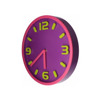 Годинник настінний пластиковий Optima MAGIC рожевий O52100