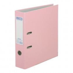 Папка-регистратор 7 см BuroMax ETALON PASTEL А4 с односторонним покрытием цвет розовый (BM.3017-10c)