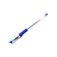 Ручка гелева; 0.7мм; стрижень синий корпус прозрачный.; (KL0429-BL)