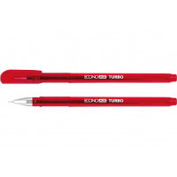 Ручка гель 0.5мм червона TURBO ECONOMIX  Е11911-03