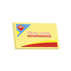 Бумага для заметок клейкая 76х50мм 100 листов желтая KLERK (KL21512)
