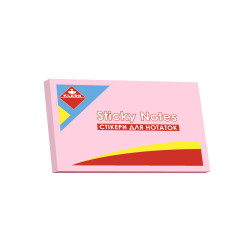 Бумага для заметок клейкая 76х50мм 100 листов розовая KLERK (KL21514)