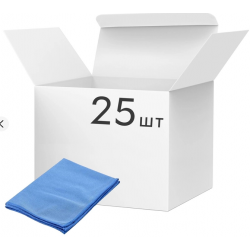 Упаковка салфеток HSL Bulk из микрофибры универс. голуб. 30х30 см 25 шт