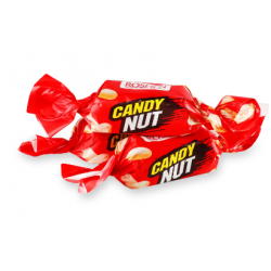 Цукерки Roshen Candy Nut м'яка карамель з арахісом кг (красная уп)