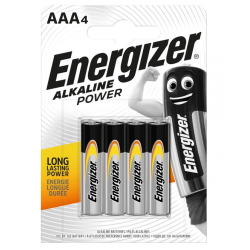 Батарейки УПАКОВКА 4шт Energizer LR03 Alk Power (АAА)