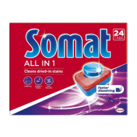 Таблетки д/посудомоичных машин 24шт Somat All in 1