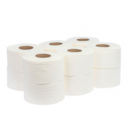 Туалетная бумага белая 2 шар 90 м Джамбо Papero Стандарт