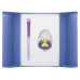 Набір подарунковий Fairy Tale: ручка (К) + гачок д/ сумки, фіолет. LS.122027-07