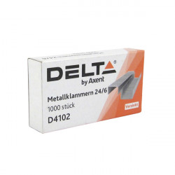 Скоба для степлера №24/6 Delta by Axent 1000 шт  (D4102)