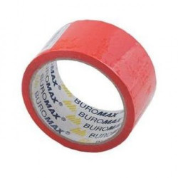 Стрічка клейка пакувальна червона 48х35мм BUROMAX BM.7007-05