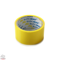 Стрічка клейка пакувальна жовта 48х35мм BUROMAX BM.7007-08