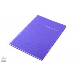 Тетрадь BuroMax Barocco А4 80 листов на пружине пластиковая обложка фиолетовый (ВМ.2446-607)