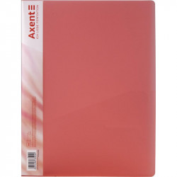 Папка с прижимом Axent А4 Clip B пластик цвет красный  39668 (1301-24-A)