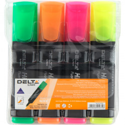 Набор маркеров текстовых Delta by Axent 4 цвета 1-5 мм (D2501-40)