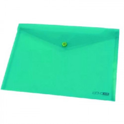 Папка-конверт на кнопке Economix А3 пластиковый цветной прозрачный Арт. Е31317