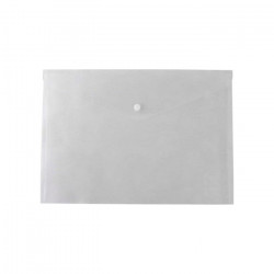 Папка-конверт на кнопке BuroMax А4 пластик прозрачный Арт. BM.3926-00