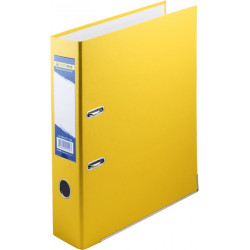 Папка-регистратор 7 см BuroMax А4 с односторонним покрытием цвет желтый (ВМ.3011-08с)