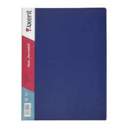 Дисплей-книга 20 файлов Axent А4 пластиковая синяя (1020-02-А)