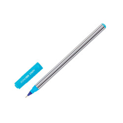 Ручка масляна синя 0, 7 мм (однораз) Economix STRIPY E10198