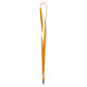 Шнурок для бейджа с металлическим клипом Axent  оранжевый Арт. 4532-12-A