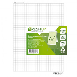Бумага для флипчарта Fresh Up 64х90 см 70 г/м2  клетка (100775)